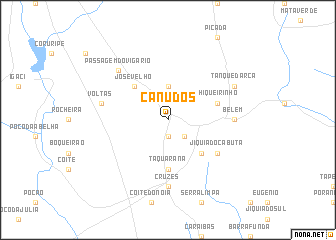 map of Canudos