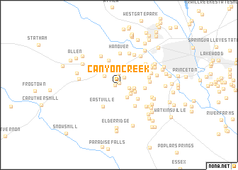 map of Canyon Creek