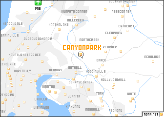 map of Canyon Park