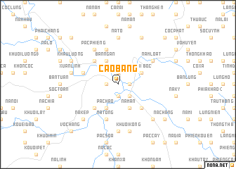 map of Cao Bằng