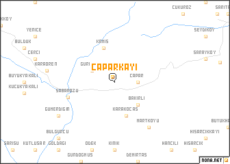map of Çaparkayı