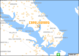 map of Cape Leonard