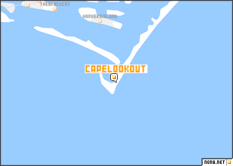 map of Cape Lookout