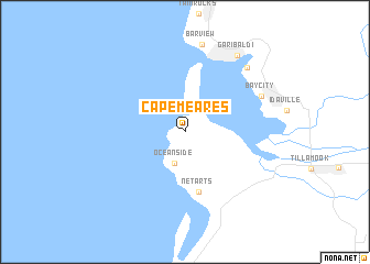 map of Cape Meares