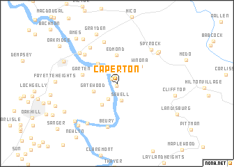 map of Caperton