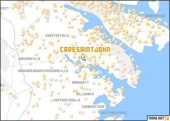 map of Cape Saint John