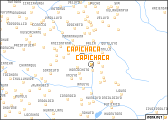 map of Capichaca