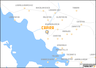 map of Capira