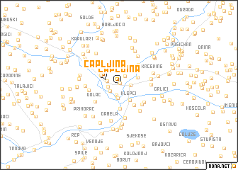 map of Čapljina