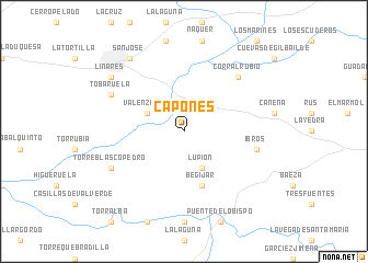 map of Capones