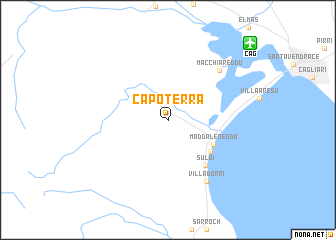 map of Capoterra