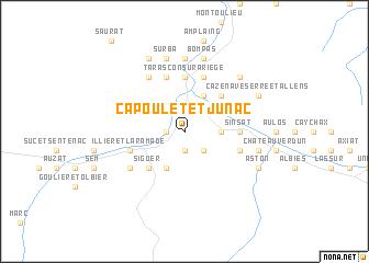 map of Capoulet-et-Junac