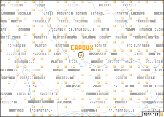 map of Capoux