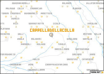 map of Cappella della Colla