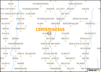 map of Căprenii de Sus