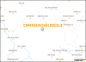 map of Caprese Michelangelo