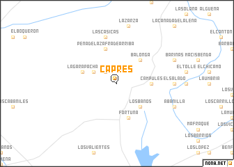 map of Caprés