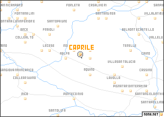 map of Caprile