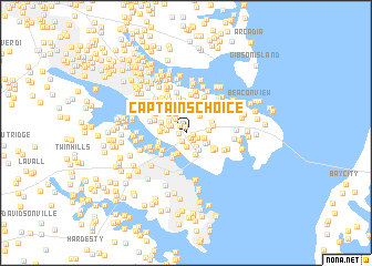 map of Captains Choice