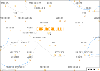 map of Capu Dealului