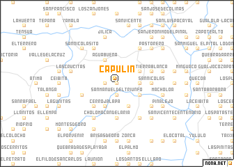 map of Capulín