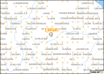 map of Capurí