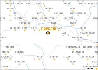 map of Căraciu