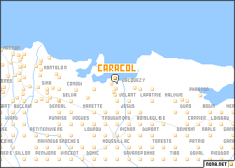 map of Caracol