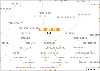map of Carácuero