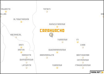 map of Carahuacho