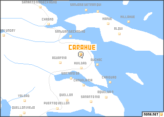 map of Carahue