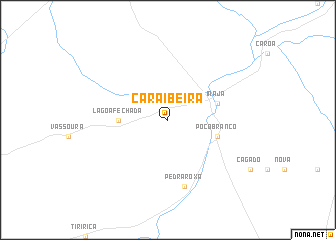 map of Caraibeira