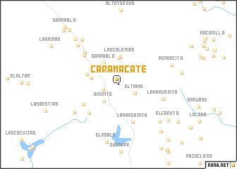 map of Caramacate