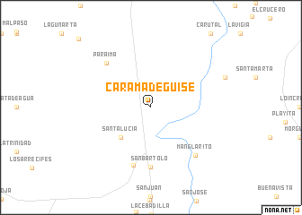 map of Carama de Guise
