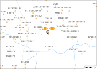 map of Carama