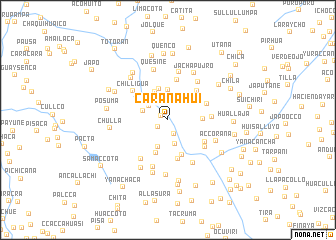 map of Carañahui