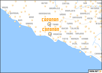 map of Caranan