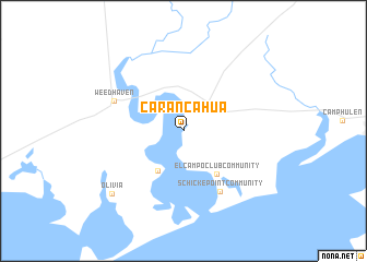 map of Carancahua