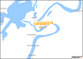 map of Carapana