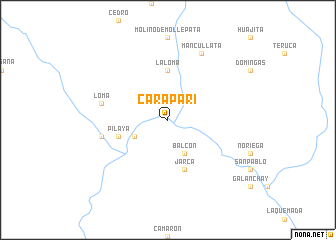 map of Caraparí