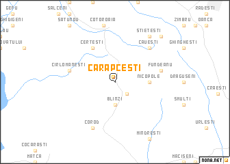 map of Cărăpceşti