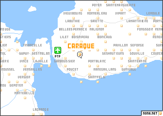 map of Caraque