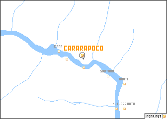 map of Carara Poço