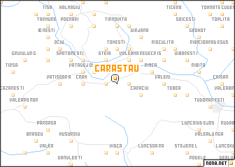 map of Cărăstău
