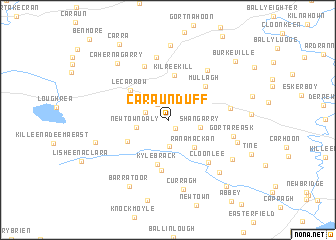 map of Caraunduff