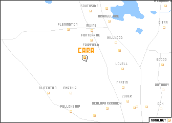 map of Cara