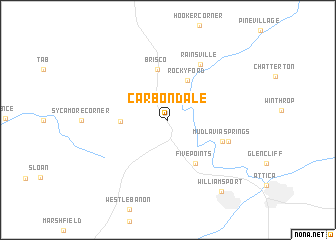 map of Carbondale