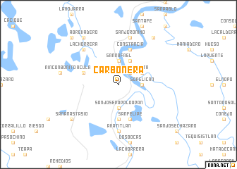 map of Carbonera