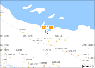map of Carbó