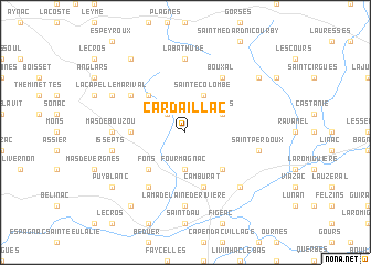 map of Cardaillac